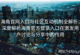 海角官网入口与社区互动机制全解析：深度解析海角官方登录入口在激发用户讨论与分享中的作用