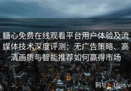 糖心免费在线观看平台用户体验及流媒体技术深度评测：无广告策略、高清画质与智能推荐如何赢得市场