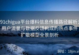 91chigua平台爆料信息传播路径解析：用户流量与数据反馈构成的热点事件扩散模型全景剖析
