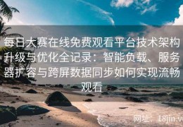 每日大赛在线免费观看平台技术架构升级与优化全记录：智能负载、服务器扩容与跨屏数据同步如何实现流畅观看
